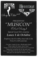 " MUSICON ".- TARJETA INVITACION DISCO.- IBIZA - Inwijdingen