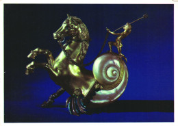 FINE ARTS, SCULPTURE, DRINKING VESSEL, HORSE, GILDED SILVER, STATUE, GERMANY, POSTCARD - Sculture