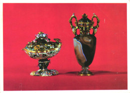 FINE ARTS, SCULPTURE, BOWL, GOLD, ENAMEL, DIAMONDS, GERMANY, POSTCARD - Sculture