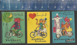 ZUNDAPP MOPEDS - MOTORRAD - BELLA - COMBINETTE ( Bromfiets Cyclomoteurs)  1960 - Matchbox Labels GERMANY - Boites D'allumettes - Etiquettes