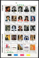 2023-Famous Tunisian Women (full Sheet) MNH**// Femmes Tunisiennes (feuille Complète) Neuf** - Lots & Kiloware (max. 999 Stück)