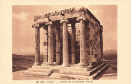 GRECE - Art Grec - Athènes - Temple De La Victoire Aptère - Carte Postale - Griechenland