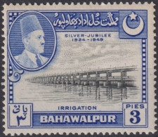 1949 Indien Fürstenstaaten > Bahawalpur ** Mi:PK-BH 22, Sn:PK-BH 22, Yt:PK-BH 18, Panjnad Dam, Emir Of Bahawalpur - Bahawalpur