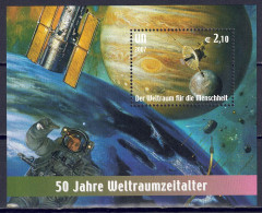 UNO Wien 2007 - 50 Jahre Weltraumfahrt, Block 21, Postfrisch ** / MNH - Ungebraucht