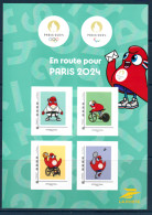 France - Jeux Olympiques De Paris 2024 - 4 Tp - En Route Pour Paris 2024 - Lettre Internationnale - MNH ** Neuf - New - Verano 2024 : París