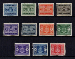 Luogotenenza 1945 - Segnatasse Fil. Ruota - Serie Completa - Gomma Integra MNH** - Postage Due