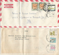 Sudan Lot #4  Commerce AirmailCVS To Italy With Regular Issues Frankings 1963/1983 - Soudan (1954-...)