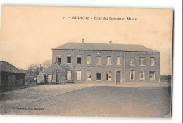 CPA 59 Aulnoye Ecole De Garçons Et Mairie - Aulnoye