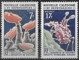 NOUVELLE-CALEDONIE - AQUARIUM DE NOUMEA - N° 322 ET 324 - NEUF** MNH - Neufs