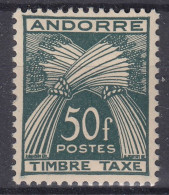 TIMBRE ANDORRE TAXE GERBE N° 40 NEUF ** GOMME SANS CHARNIERE - TRES FRAIS - Neufs