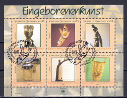 UNO Wien 2006 - Eingeborenenkunst, Nr. 455 - 460 Im Klb., Gestempelt / Used - Gebruikt