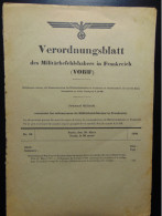 Journal Officiel Des Décrets Du Commandant Militaire, N) 26,  1941 ( Désolidarisé, Rousseurs, Pliures ) - Andere & Zonder Classificatie