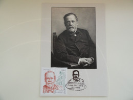 CARTE MAXIMUM CARD LOUIS PASTEUR OPJ PARIS FRANCE - Louis Pasteur