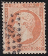 France  .  Y&T   .     23    .   O      .    Oblitéré - 1862 Napoleone III