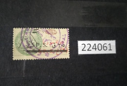 224061; French Colonies; Syria; Revenue French Stamps 2.5 P; Canceled 6 P Overprint Etat De Syrie; Ministère Des Finance - Gebruikt