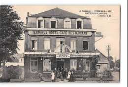 CPA 59 Le Quesnoy Terminus Hotel Mayeur Spicarolen - Le Quesnoy