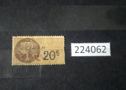224062; French Colonies; Syrie; Revenue French Stamps 20 C; Overprint Rouge 0.25 P Etat De Syrie - Oblitérés