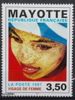Mayotte 1997, Face Of A Woman, MNH Single Stamp - Autres - Afrique