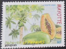 Mayotte 2004, Fruit Papaya, MNH Single Stamp - Sonstige - Afrika