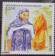 Mayotte 2005, Traditional Women Clothes, MNH Single Stamp - Autres - Afrique