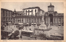 25914 " NAPOLI-PIAZZA DANTE " ANIMATA-TRAMWAY-VERA FOTO-CART.POST. NON SPED. - Casoria