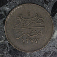  Egypte / Egypt, Abdulaziz, 20 Para, 1277 // 9 (1868), , Bronze, TTB (EF),
KM#244 - Egypte