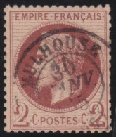 France  .  Y&T   .     26  (2 Scans)    .   O      .    Oblitéré - 1863-1870 Napoléon III Lauré