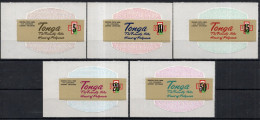 TONGA Timbres Poste N°332** à 336** Neufs Sans Charnières TB Cote : 4€50 - Tonga (1970-...)