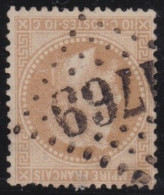 France  .  Y&T   .     28-B  .   Type  II    .   O      .    Oblitéré - 1863-1870 Napoleon III Gelauwerd
