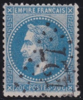 France  .  Y&T   .     28-B A    .   Type  II    .   O      .    Oblitéré - 1863-1870 Napoléon III. Laure