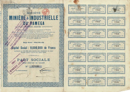 - Titre De 1923 - Société Minière & Industrielle Du Tamega - N° 17646 - Mines