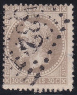 France  .  Y&T   .    30     .   O      .    Oblitéré - 1863-1870 Napoléon III Lauré
