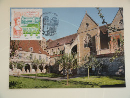 CARTE MAXIMUM CARD ABBAYE DE SOUVIGNY ALLIER  FRANCE - Abbayes & Monastères