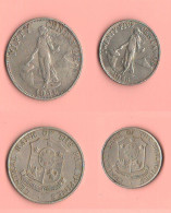 Philippines 25 Centavos 1966 + 50 Centavos 1964 Filippine Filipinas - Filipinas