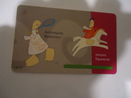 GREECE    USED   CARDS MASCOTS  OLYMPIC GAMES  ATHENS 2004 - Grèce