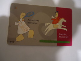 GREECE    USED   CARDS MASCOTS  OLYMPIC GAMES  ATHENS 2004 - Griechenland