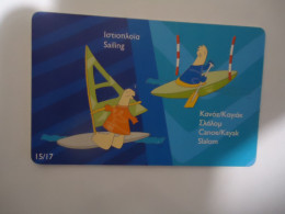 GREECE    USED   CARDS MASCOTS  OLYMPIC GAMES  ATHENS 2004 - Grèce