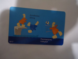 GREECE    USED   CARDS MASCOTS  OLYMPIC GAMES  ATHENS 2004 - Greece