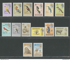 1961 Bechuanaland Protectorate, Stanley Gibbons N. 168-81, Animali, 14 Valori, Serie Completa - MNH** - Autres & Non Classés