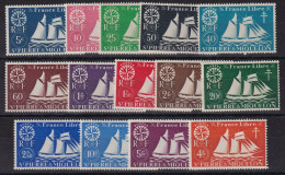 St Pierre Et Miquelon N°296/309 - Neuf ** Sans Charnière - TB - Unused Stamps