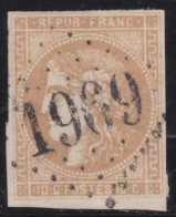 France  .  Y&T   .     43-B   (2 Scans)     .   O      .    Oblitéré - 1870 Emissione Di Bordeaux