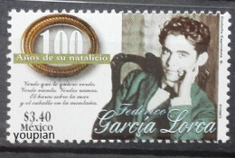 Mexico 1998, 100th Birthday Of Federico Garcia Lorca, MNH Single Stamp - Mexico