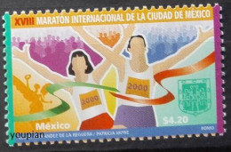 Mexico 2000, International Marathon Race In Mexico City, MNH Single Stamp - Mexico