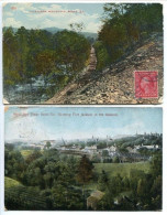 LOT 2 CPA Voyagé 1914 & 191? - ROME Lavender Mountain & Birds Eye View Showing Fort Jackson In The Distance - Sonstige & Ohne Zuordnung