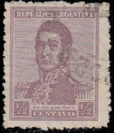 Argentine 1917. ~ YT 214/17 - José De San Martin  (4 V) - Oblitérés