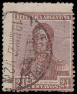 Argentine 1918. ~ YT 237 - 24 C. José De San Martin - Used Stamps