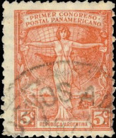 Argentine 1921. ~ YT 263 - 1er Congrès Postal Panaméricain - Used Stamps