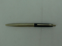 Vintage ICO Ballpoint Pen Hungary Purple Plastic And Brushed Metal #2270 - Schreibgerät