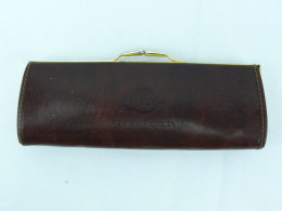 Vintage Eyeglasses Case Brown Leather "Postova Banka" #2272 - Brillen