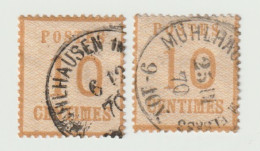 1287p - MUHLAUSEN - 25 Novembre Et 6 Décembre Sur 10 Ctes Alsace Lorraine - MULHAUSEN - MULHOUSE - - Used Stamps